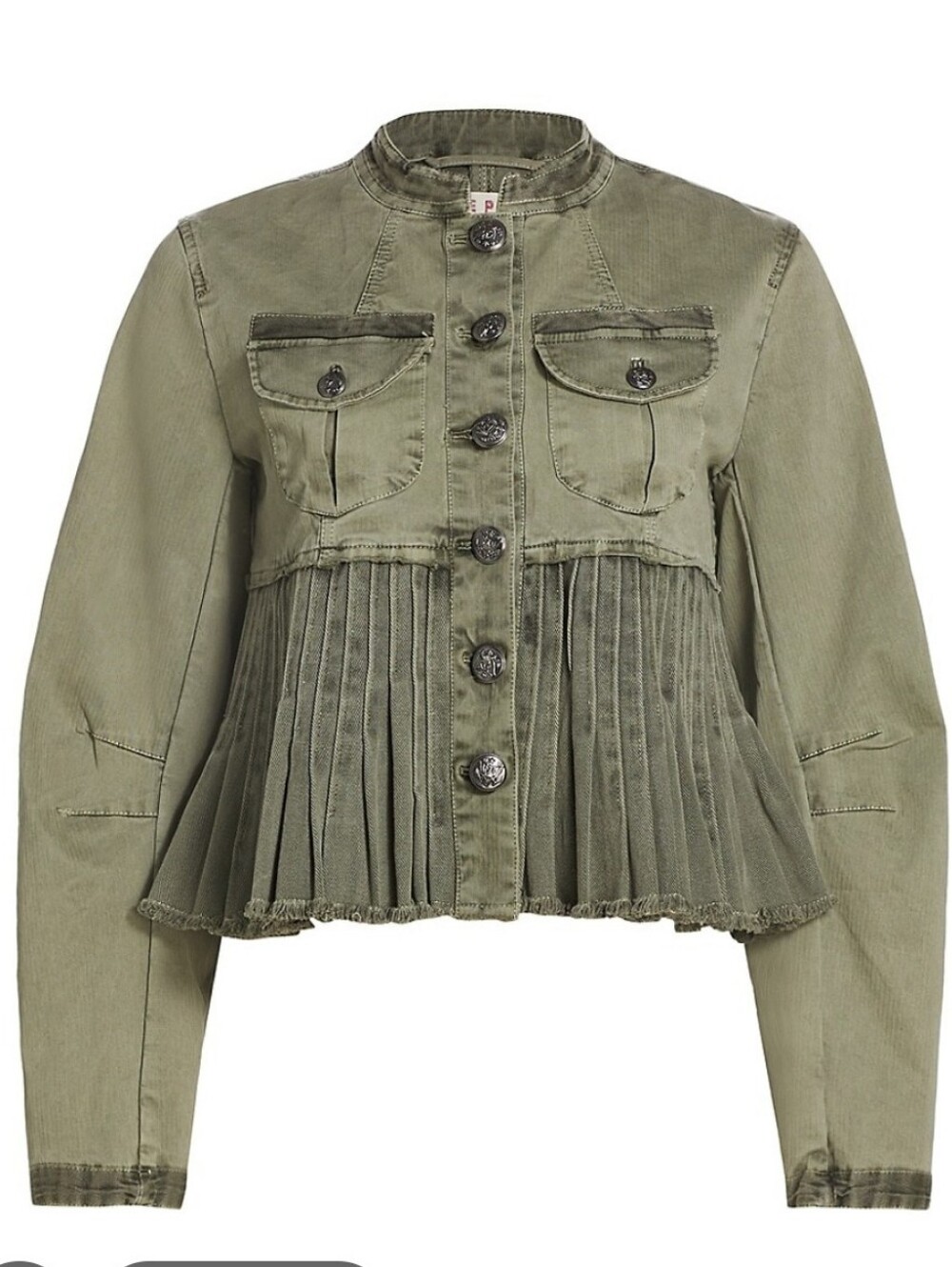 Free People Women's Cassidy Jacket in Military Army Green Size XS